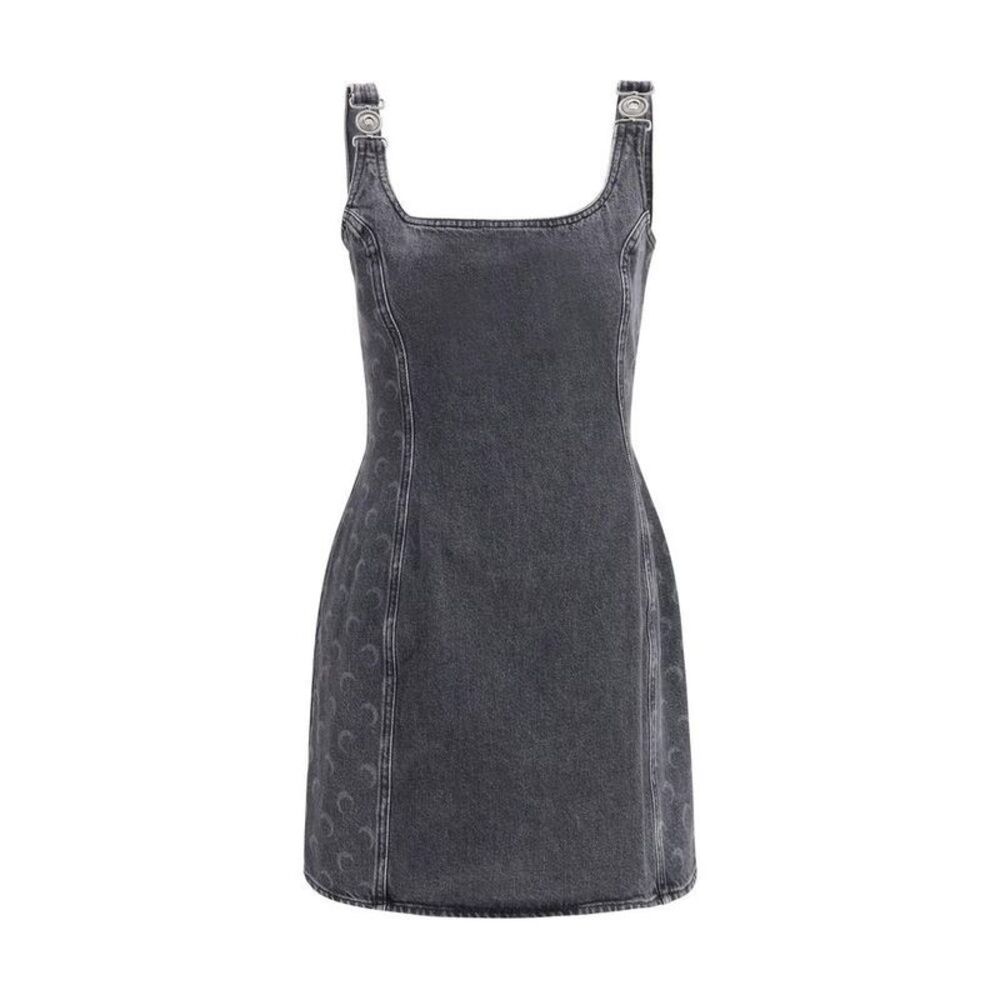 Marine Serre Cotton Casual Dress Women Gray Dresses